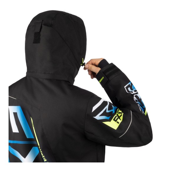 Комбинезон FXR CX F.A.S.T. с утеплителем Black/Blue/Hi Vis, 2XL Комбинезон FXR CX F.A.S.T. с утеплителем Black/Blue/Hi Vis, 2XL