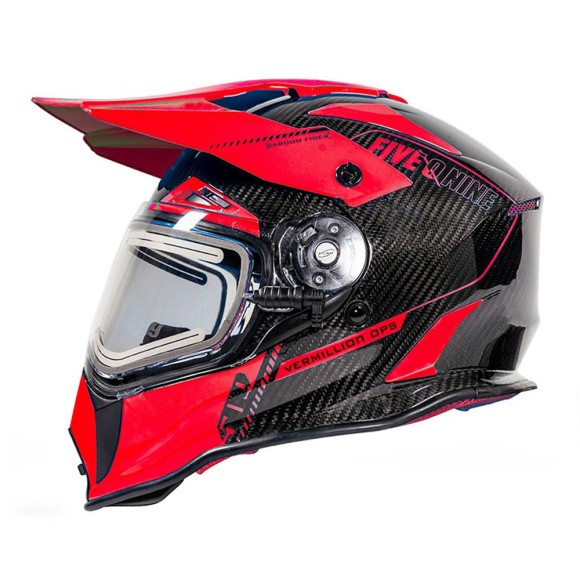 Шлем 509 Delta R3L Carbon с подогревом Vermillion Ops, SM