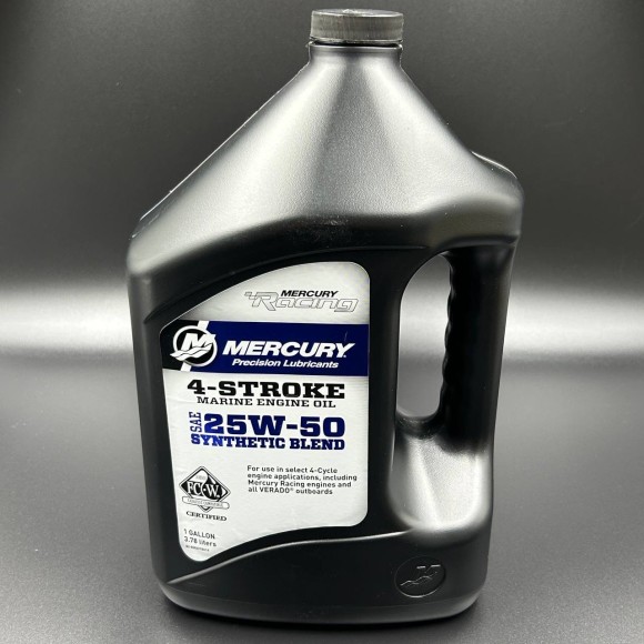 Масло 4-х такт. 25W50 SYNTHETIC BLEND HIGH PERFORMANCE для ПЛМ Verado L4/L6, MERCURY, 3,78 л