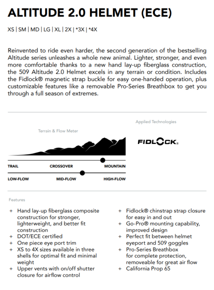 Шлем 509 Altitude 2.0 Emerald, LG