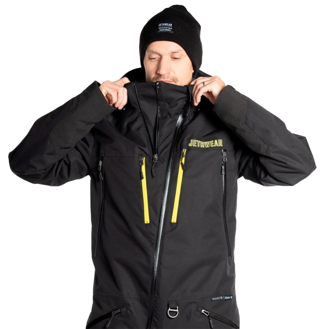 Комбинезон Jethwear Freedom без утеплителя Black/Yellow, 3XL