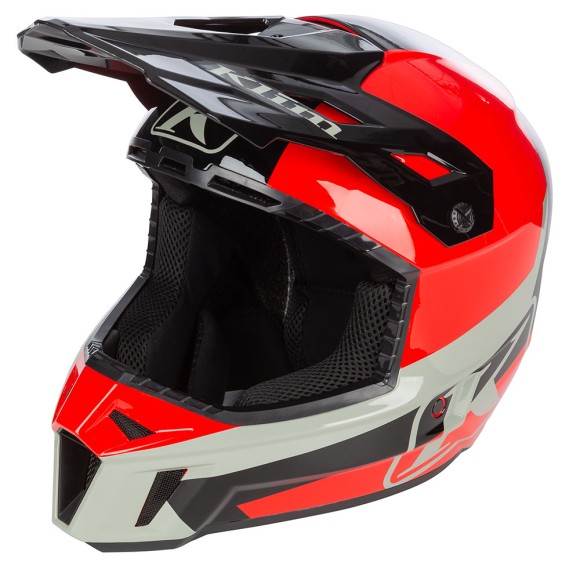 Шлем Klim F3 без подогрева Elevate Fiery Red/Black, MD