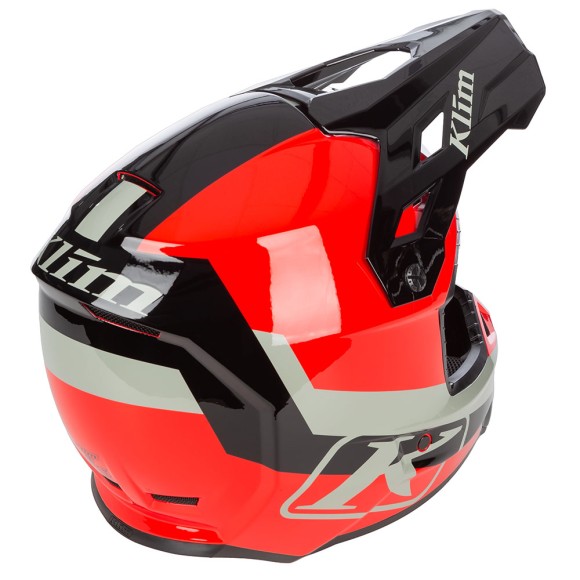 Шлем Klim F3 без подогрева Elevate Fiery Red/Black, MD