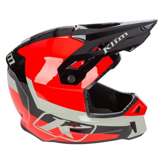 Шлем Klim F3 без подогрева Elevate Fiery Red/Black, MD