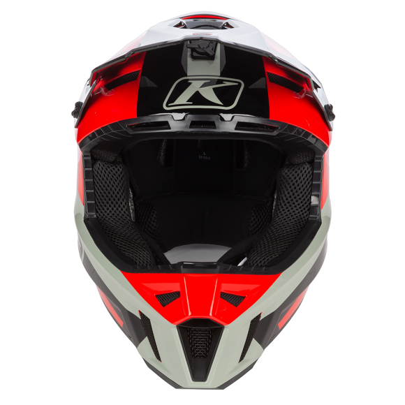 Шлем Klim F3 без подогрева Elevate Fiery Red/Black, MD