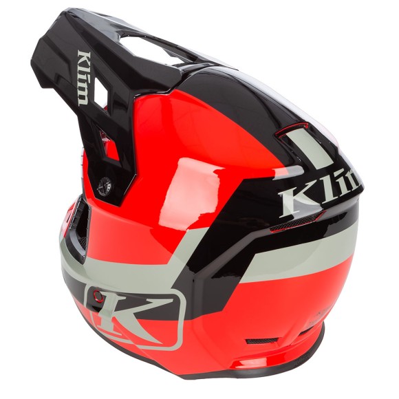 Шлем Klim F3 без подогрева Elevate Fiery Red/Black, MD