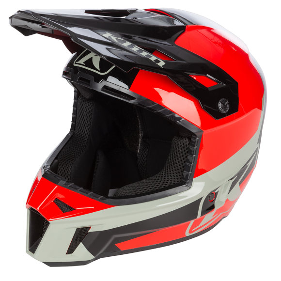 Шлем Klim F3 без подогрева Elevate Fiery Red/Black, MD