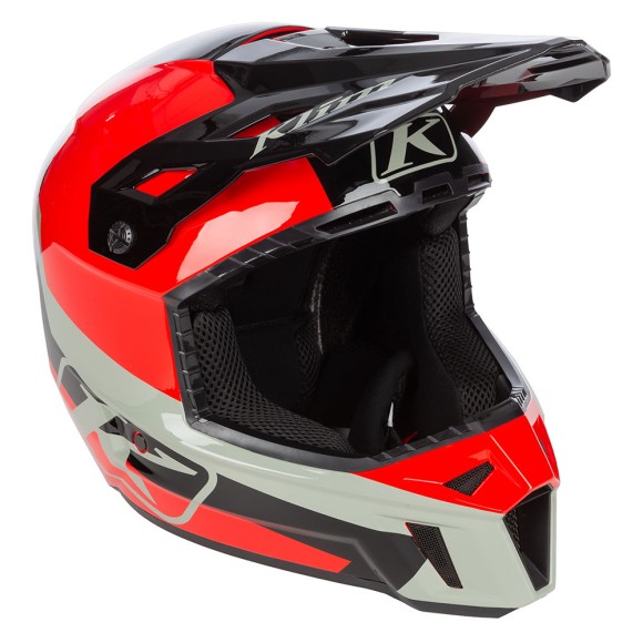 Шлем Klim F3 без подогрева Elevate Fiery Red/Black, MD