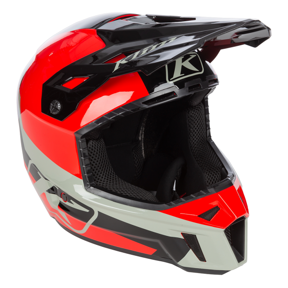 Шлем Klim F3 без подогрева Elevate Fiery Red/Black, MD