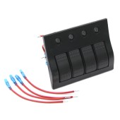 Панель переключателей 4 клавиши с автоматическими выключателями NEKEKE, серия S без светодиодов