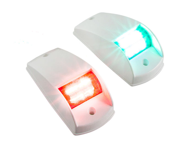 Огни ходовые светодиодные, белый корпус, комплект Огни ходовые светодиодные, белый корпус, комплект