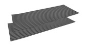 Покрытие палубное EVA, 2400х900х6мм, самоклеящееся, темно-серое, тип "A", упаковка 2 шт, Marine Rocket