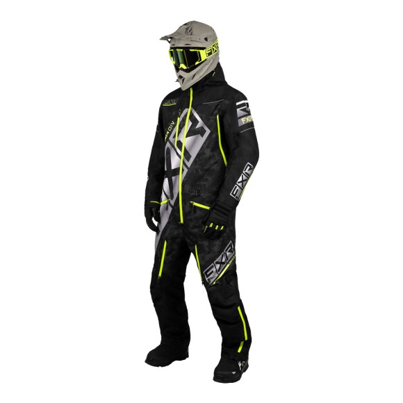 Комбинезон FXR CX F.A.S.T. с утеплителем Black/Black Camo/Hi Vis, XS