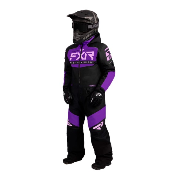 Комбинезон FXR Helium с утеплителем Black/Purple/Lilac, 2