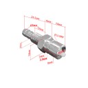Адаптер топливный SUNFINE для моторов TOHATSU, 8мм, 3B2-70260-1 (замена EASTERNER C14709T)