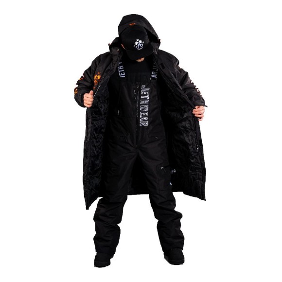 Пальто Jethwear Pit Coat с утеплителем Black/FieryC, L Пальто Jethwear Pit Coat с утеплителем Black/FieryC, L