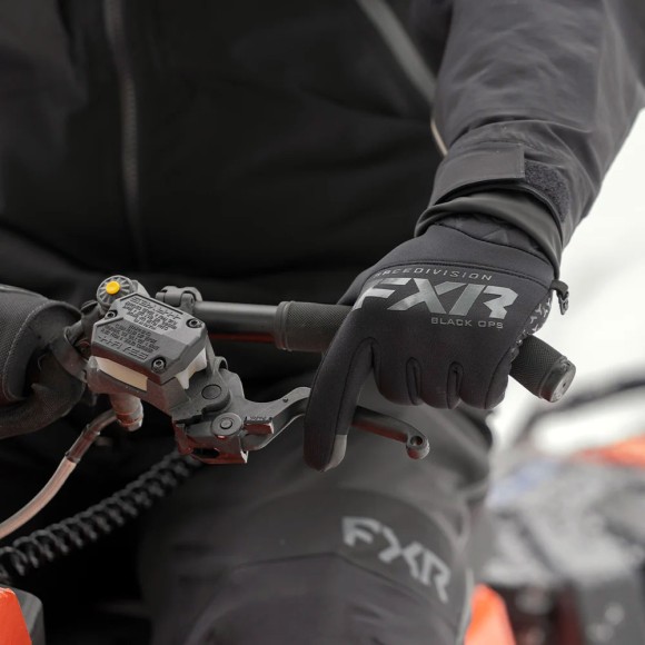 Перчатки FXR Black Ops без утеплителя Black, L