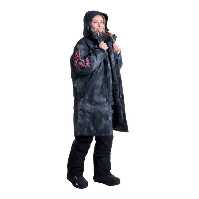 Пальто Jethwear Pit Coat с утеплителем Dark TieDye, 2XL/3XL