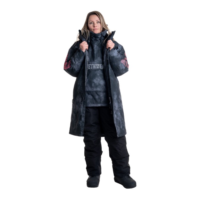 Пальто Jethwear Pit Coat с утеплителем Dark TieDye, 2XL/3XL