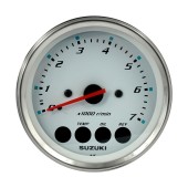 Тахометр 4", 7000 об/мин, Suzuki DF25A-250, белый Тахометр 4", 7000 об/мин, Suzuki DF25A-250, белый