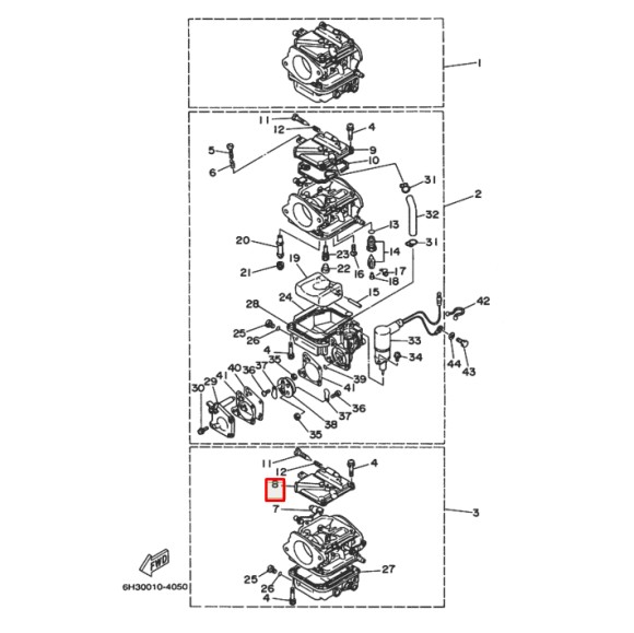 Крышка карбюратора Yamaha 40-90