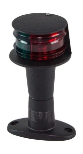Огонь ходовой комбинированый (красный, зеленый) на стойке 100 мм, черный Огонь ходовой комбинированый (красный, зеленый) на стойке 100 мм, черный