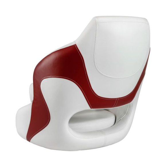 Кресло с болстером Premium Captain's Bucket, обивка винил, цвет белый/красный, Marine Rocket Кресло с болстером Premium Captain's Bucket, обивка винил, цвет белый/красный, Marine Rocket
