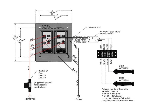 Панель управления транцевыми плитами