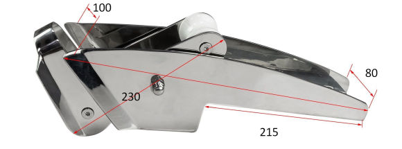 Роульс для якоря с качающимся роликом, нержавеющий