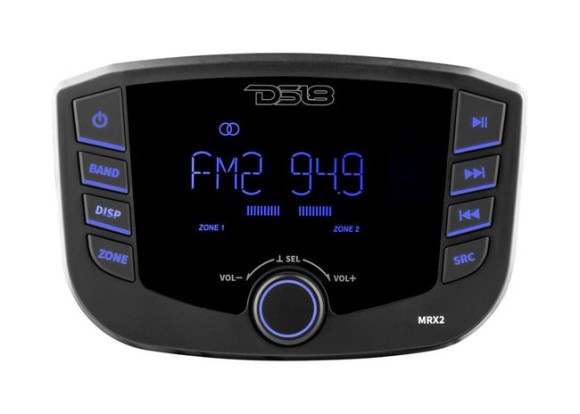 Морская магнитола MRX2, 2 зоны, DS18 Морская магнитола MRX2, 2 зоны, DS18