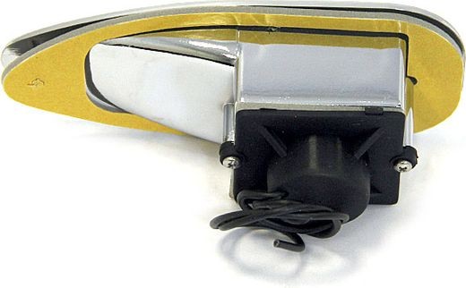 Огонь бортовой зеленый 138х63х50 мм хромированный корпус