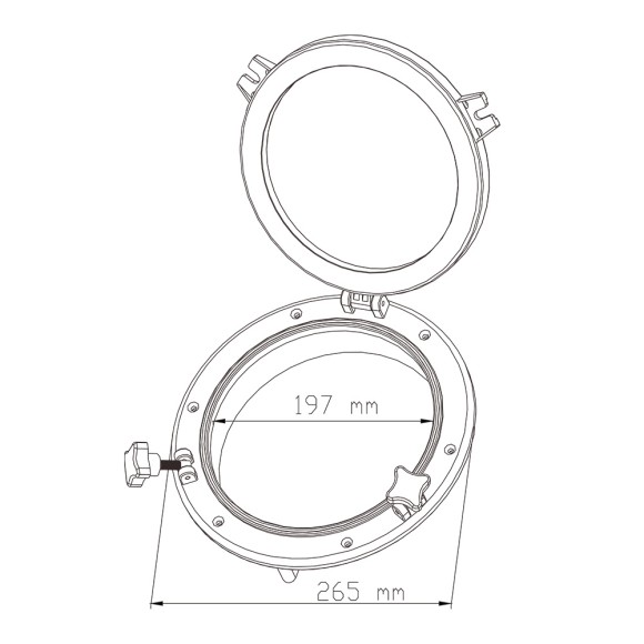 Иллюминатор SeaFlo 197 (265) мм