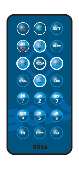 Морская магнитола 1DIN BOSS MR1308UAB