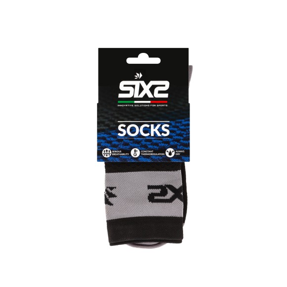 Носки SIXS Logo Black/Grey, 36/39, Артикул: SHLG--I-NEGR