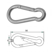 Гак-карабин 9х90мм Гак-карабин 9х90мм