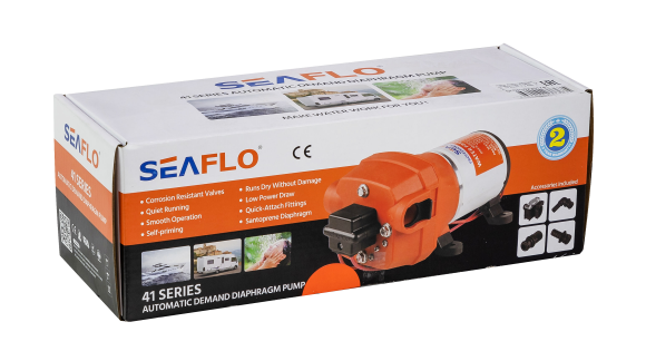 Помпа водоподающая мембранная SeaFlo, 12 В, 10 л/мин, 1.2 бар, 3 А