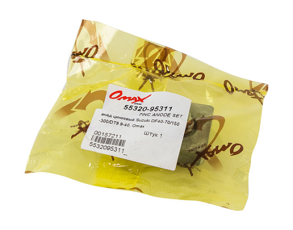 Анод цинковый Suzuki DF40-70/150-300/DT9.9-40, Omax