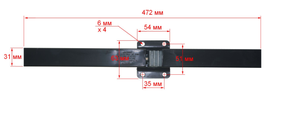Редуктор рулевой реечный с тросом 16 футов (4,88 м)