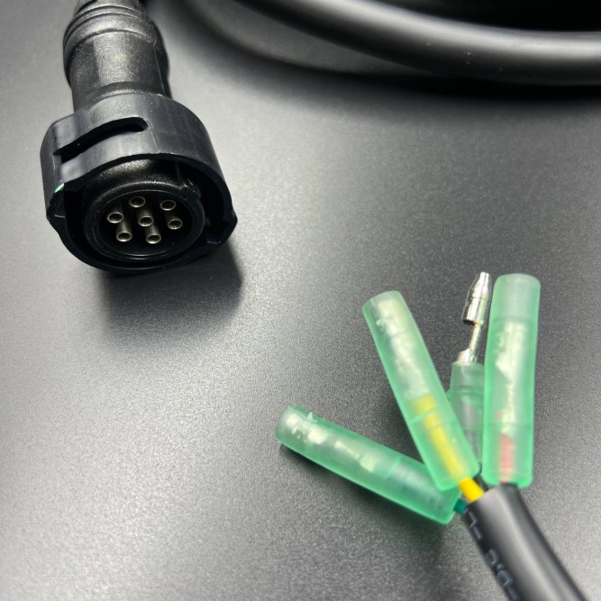 Дистанционное управление Yamaha 703 NEW (Без кнопки гидроподъема) (Толкающая) (7Pin) (PWB)