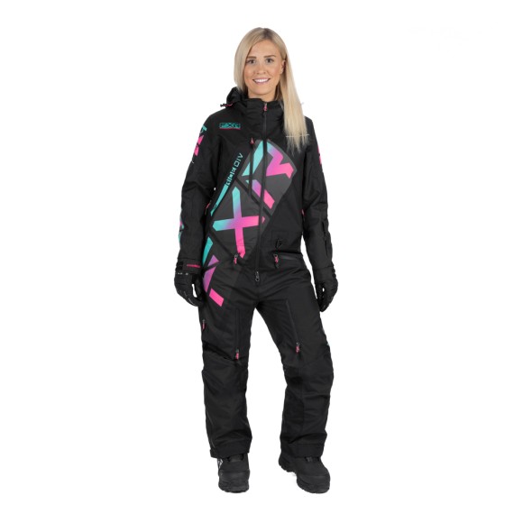 Комбинезон FXR CX F.A.S.T. с утеплителем Black/Mint-Electric Pink Fade, 4