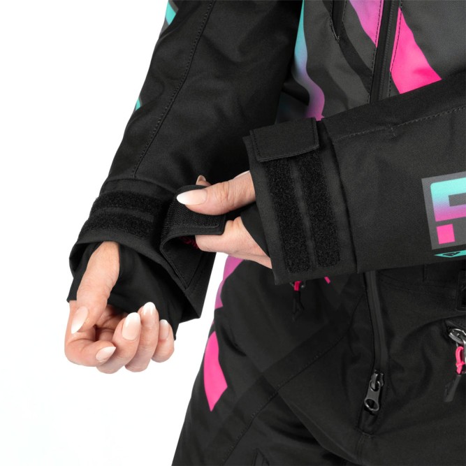 Комбинезон FXR CX F.A.S.T. с утеплителем Black/Mint-Electric Pink Fade, 4