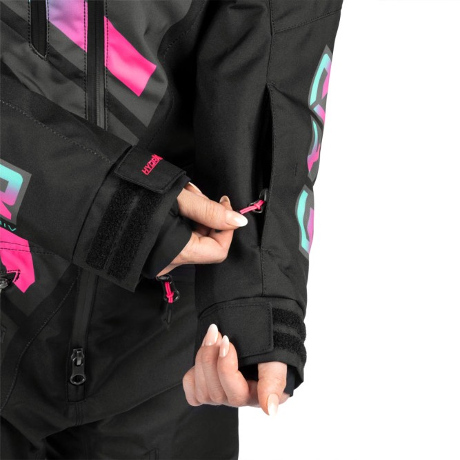 Комбинезон FXR CX F.A.S.T. с утеплителем Black/Mint-Electric Pink Fade, 4