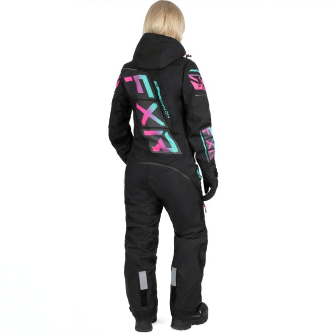 Комбинезон FXR CX F.A.S.T. с утеплителем Black/Mint-Electric Pink Fade, 4