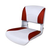 Сиденье пластмассовое складное с подложкой Deluxe All Weather Seat, бело-красное