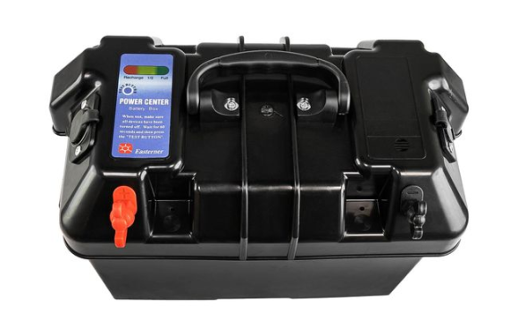 Короб для АБ с панелью индикации и USB зарядкой на два порта 1A+2A, 343x194x229