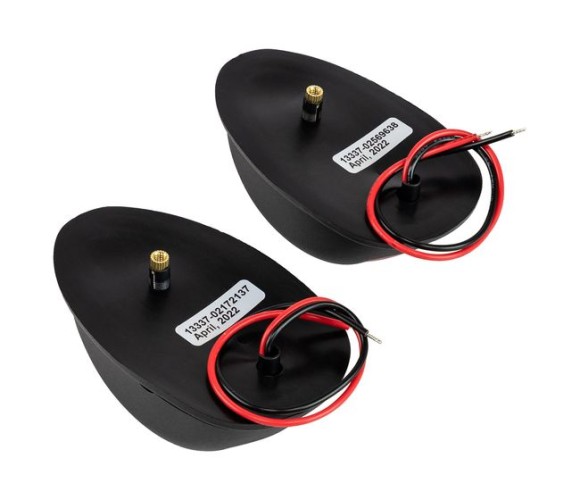 Огни ходовые 89х55 мм комплект (красный, зеленый), черный