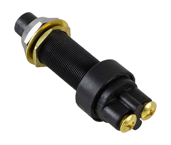 Кнопка без фиксации, НЗ, 12 В 15 А Кнопка без фиксации, НЗ, 12 В 15 А