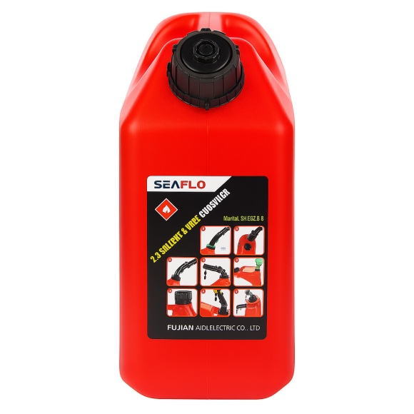 Канистра пластиковая для бензина SeaFlo Пластик, 10л Канистра пластиковая для бензина SeaFlo Пластик, 10л