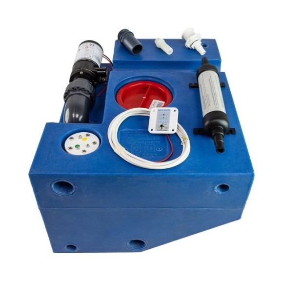 Бак сточный со скосом, 50 л, 430x530x290 мм