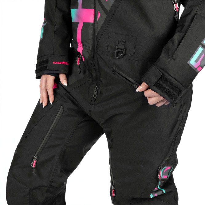 Комбинезон FXR CX F.A.S.T. с утеплителем Black/Mint-Electric Pink Fade, 6